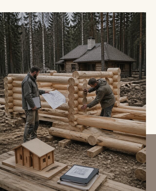 Проектирование и строительство домов из бревна в Солнечногорске